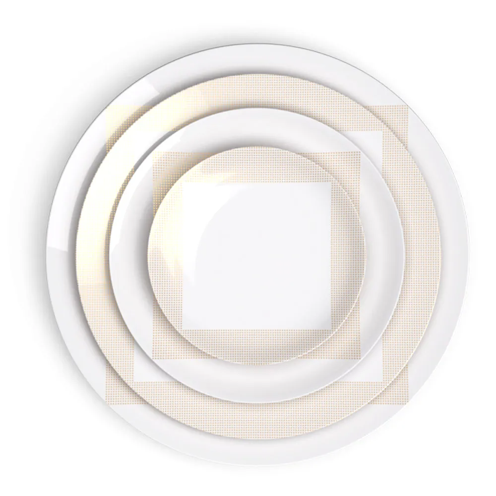 Square Gold Charger