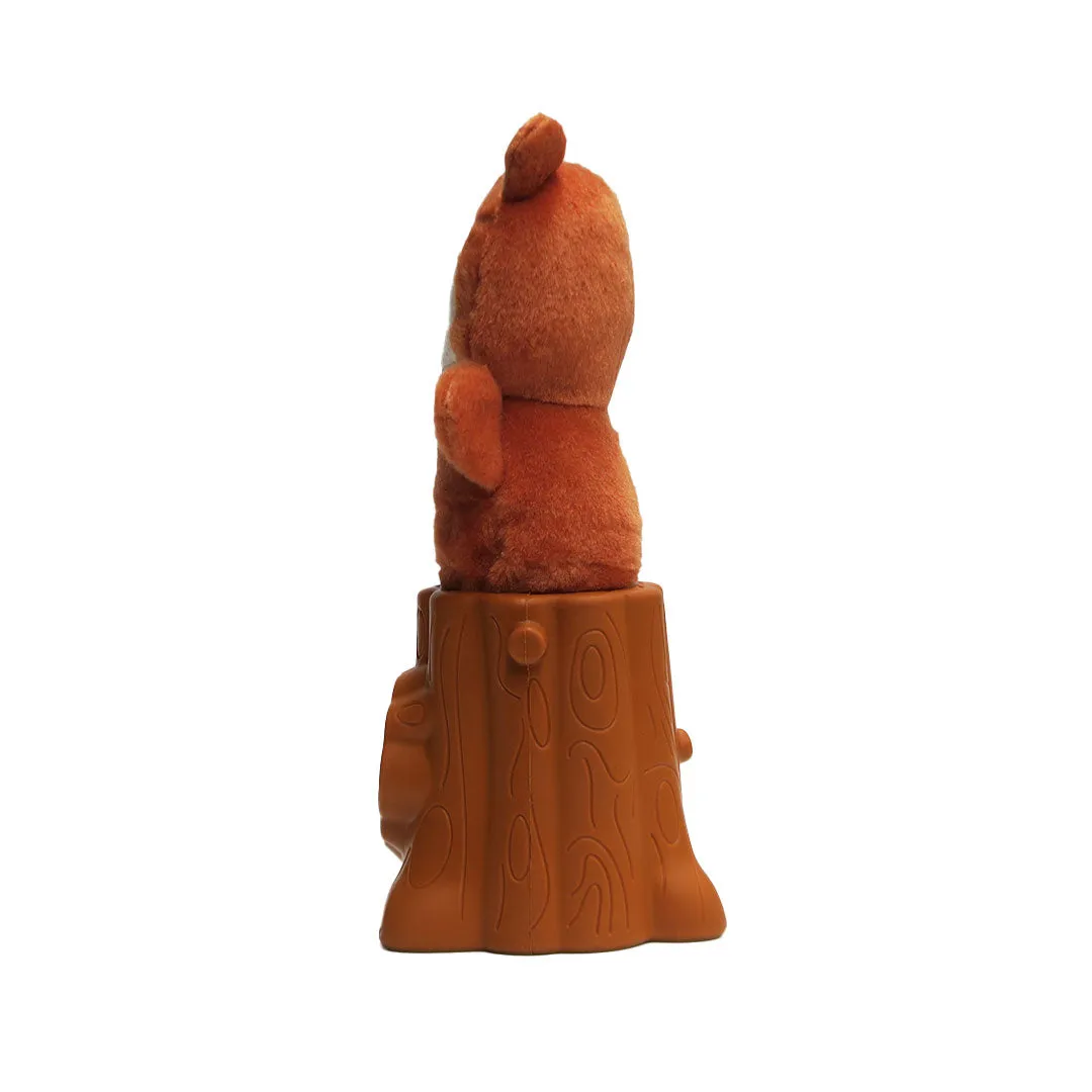 Squirrel 2in1 Soft   Rubber Toy Treat Dispenser