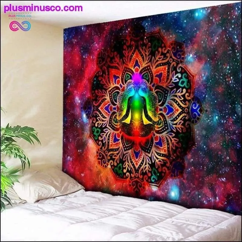 Starry Night Galaxy Decor Psychedelic Tapestry Wall Hanging