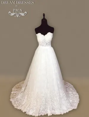Strapless Lace Ball Gown (#Kallie)