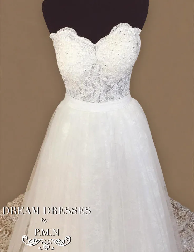 Strapless Lace Ball Gown (#Kallie)