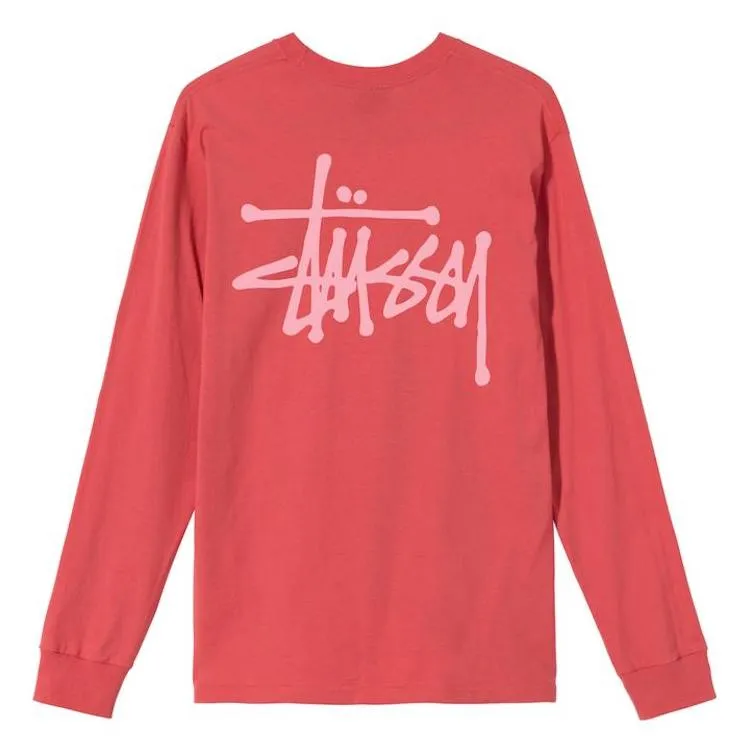 Stussy Basic Logo Longsleeve T-Shirt Red