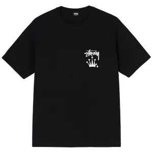 Stussy Stock Crown Logo T-Shirt Black