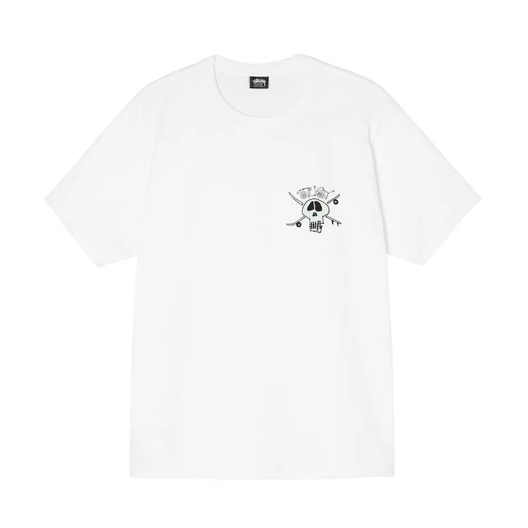 Stussy Surf Skate Skull T-Shirt White