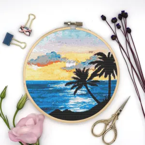 Sunset Cross Stitch Pattern #354