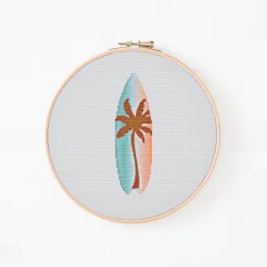 Surfboard Cross Stitch Pattern #774