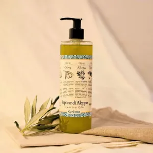 Syriana Aleppo Hand Soap "4 Oils": Olive, Coconut, Laurel and Castor Oil, 400ml
