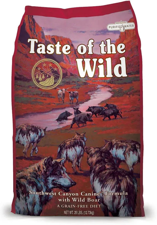 Taste of the Wild Grain Free Dog Food - Mountain, Pacific Stream, Wild Prairie, Wetlands