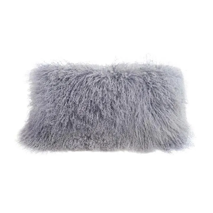 Tibetan Lambskin Lumbar Pillow