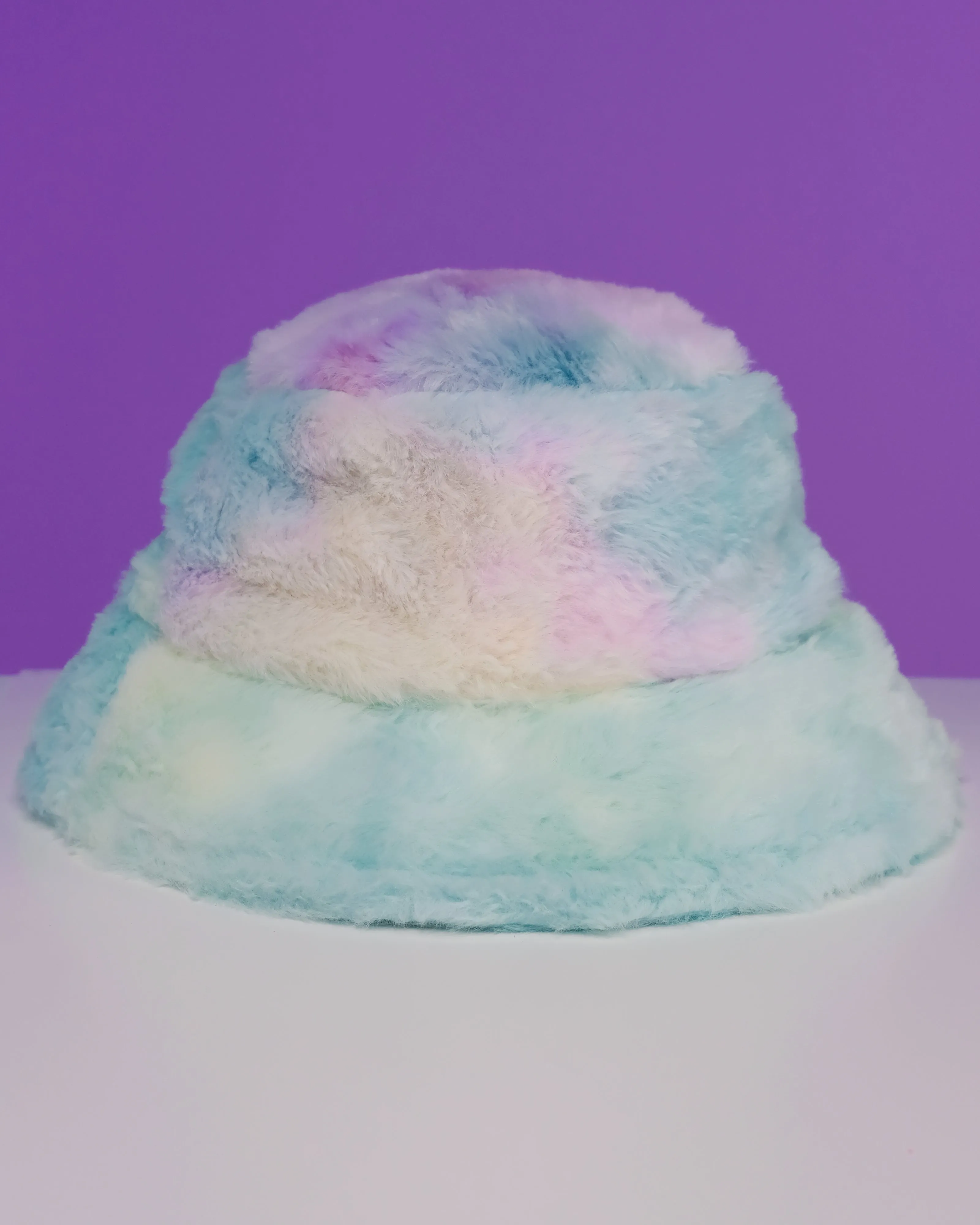 Tie Dye Plush Furry Bucket Hat