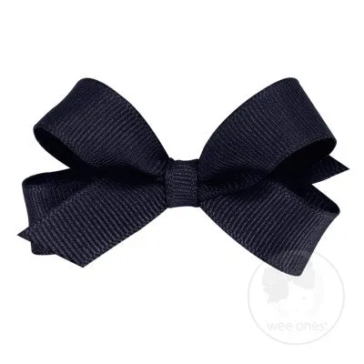 Tiny Overlay Grosgrain Bow on Clippie