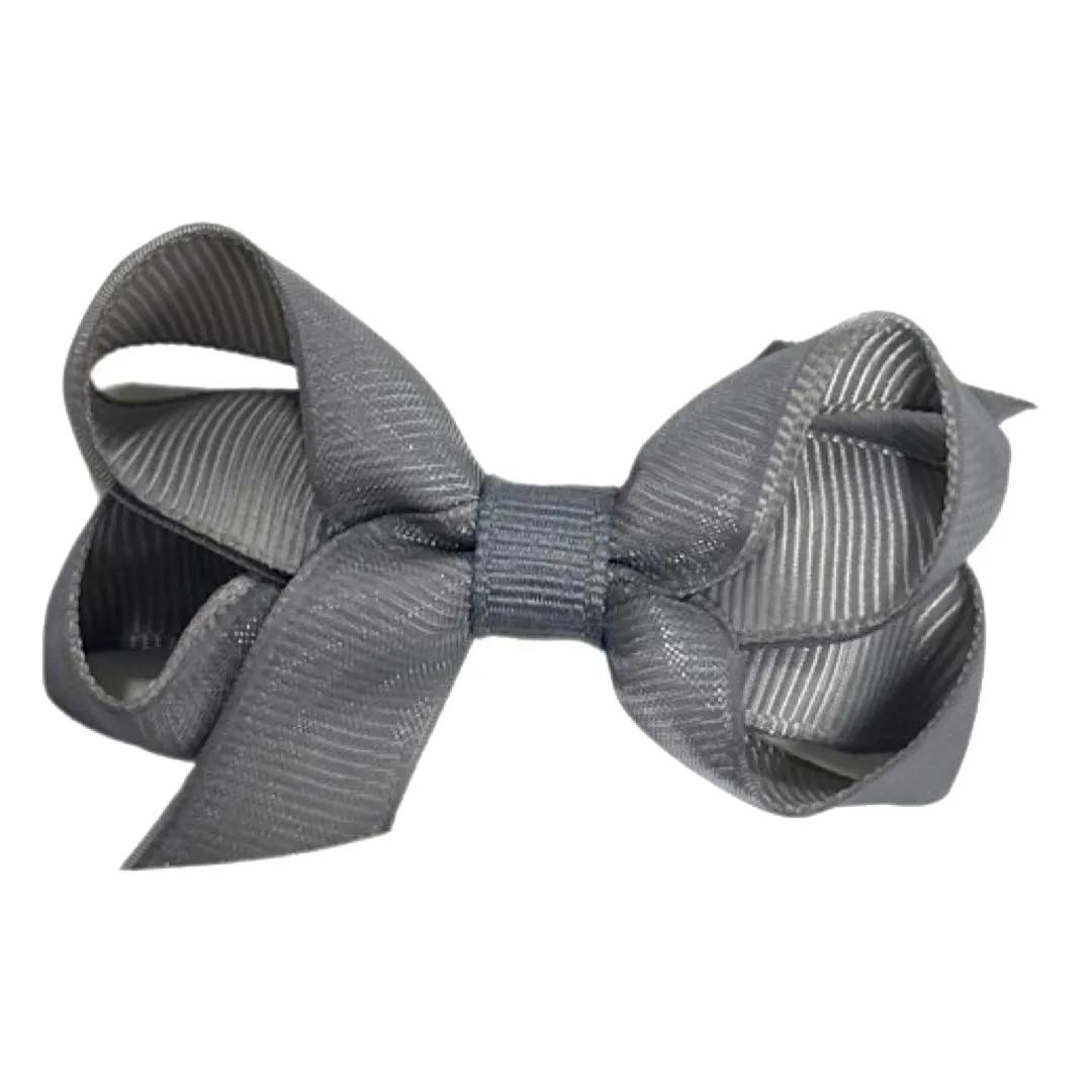 Tiny Overlay Grosgrain Bow on Clippie