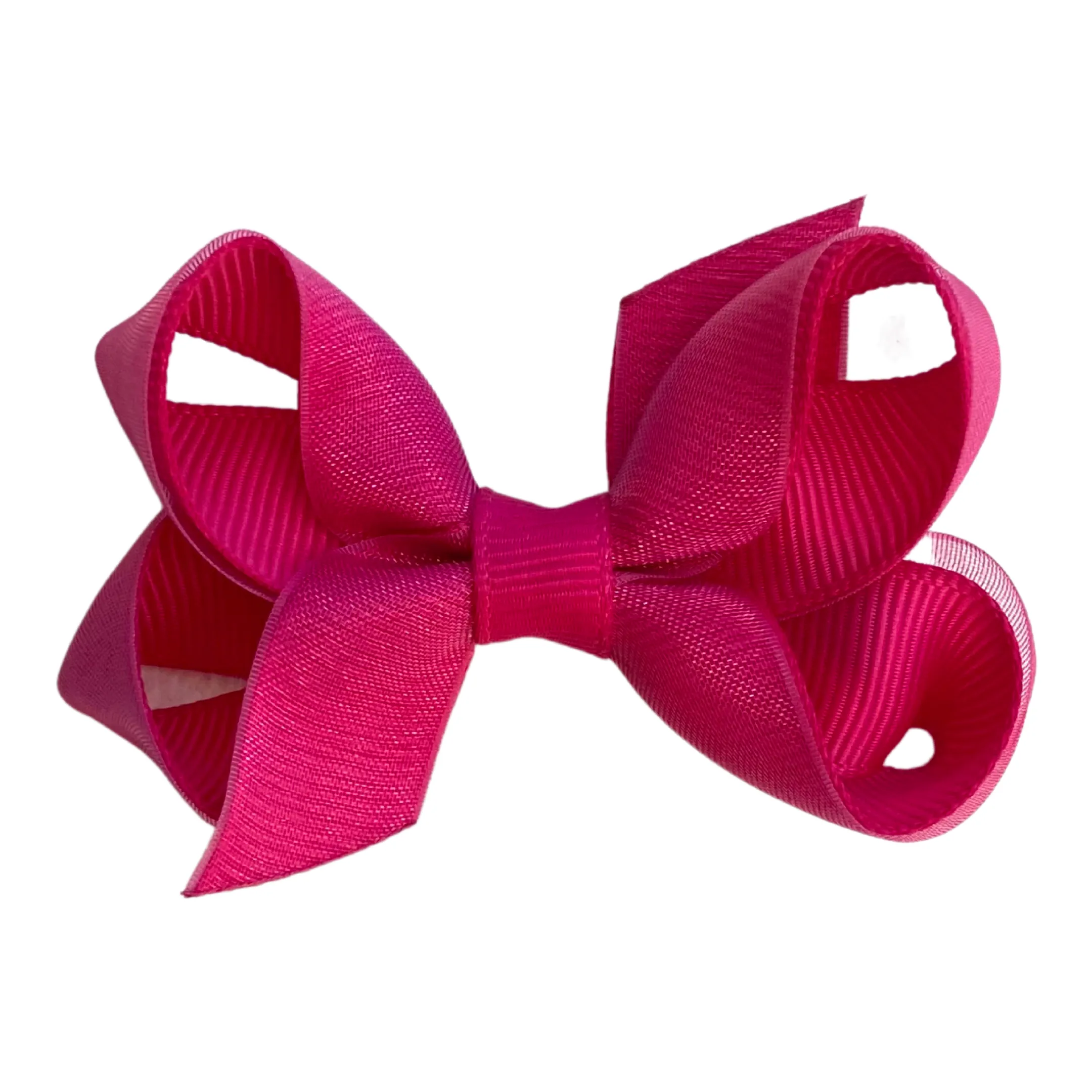 Tiny Overlay Grosgrain Bow on Clippie