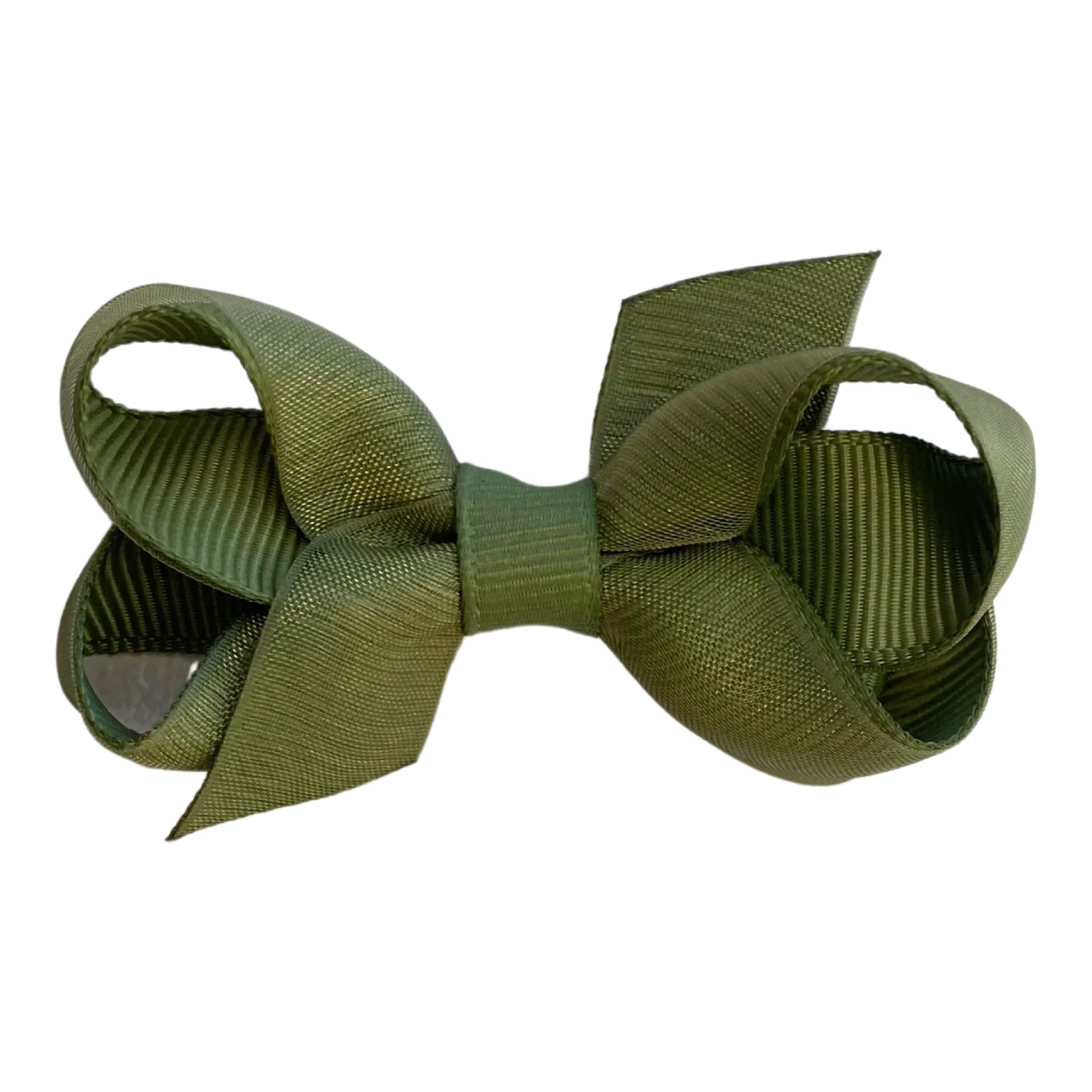 Tiny Overlay Grosgrain Bow on Clippie