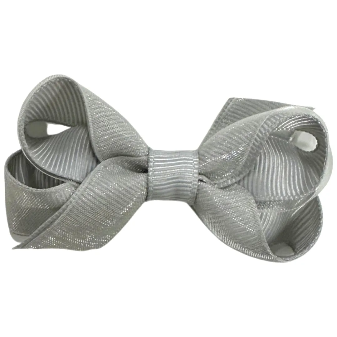 Tiny Overlay Grosgrain Bow on Clippie