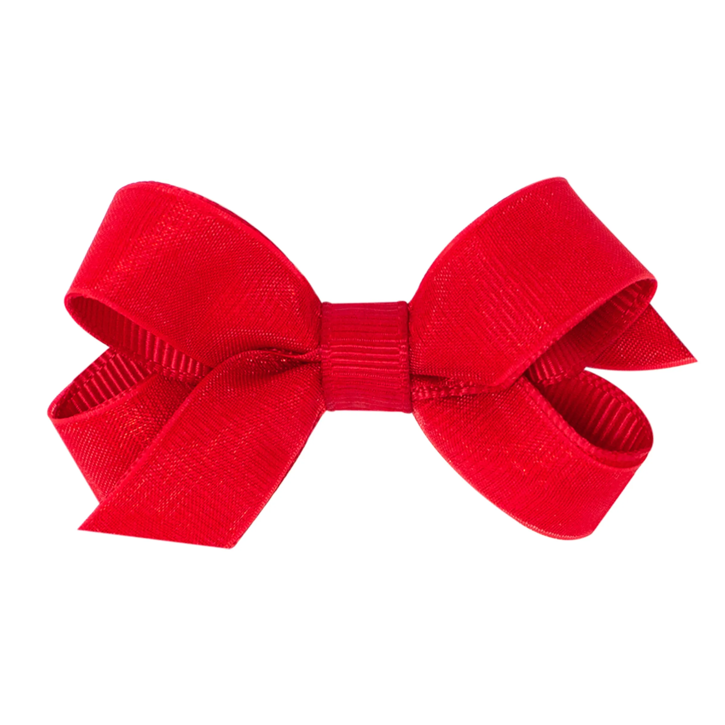 Tiny Overlay Grosgrain Bow on Clippie