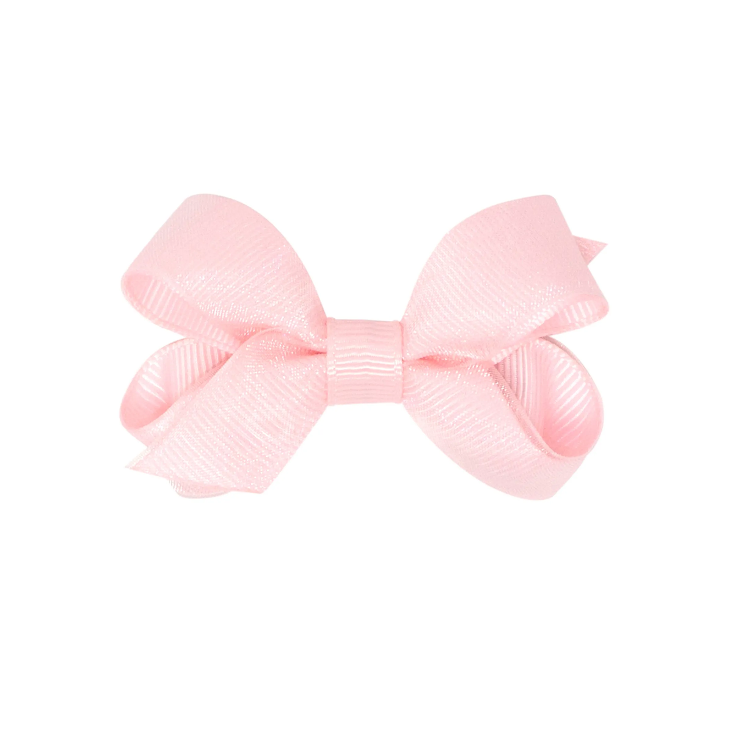 Tiny Overlay Grosgrain Bow on Clippie