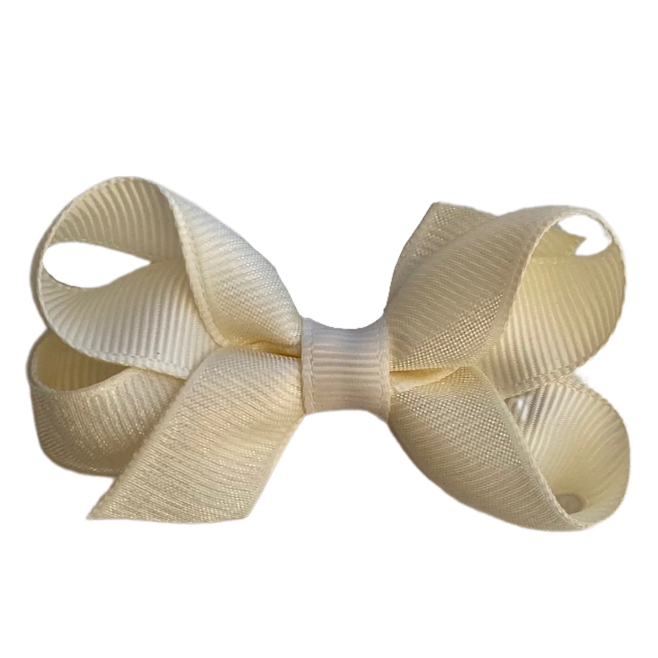 Tiny Overlay Grosgrain Bow on Clippie