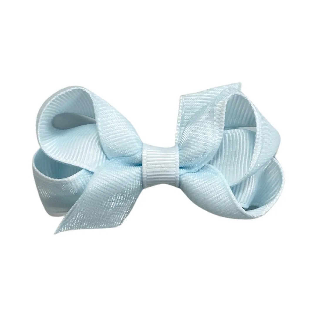 Tiny Overlay Grosgrain Bow on Clippie