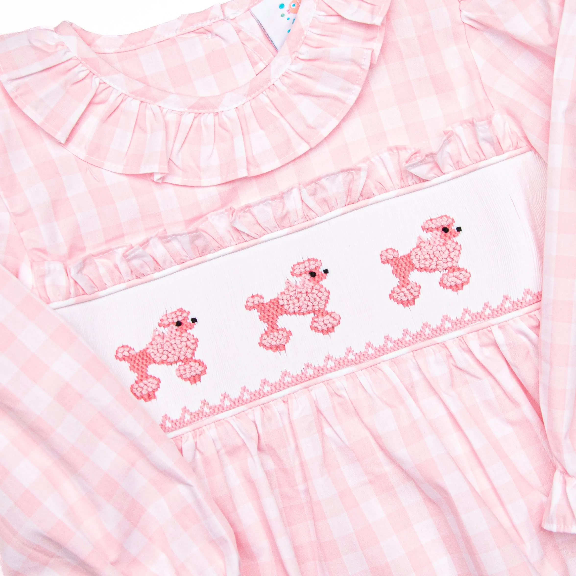 Toodles, Poodles Smocked Legging Set, Pink