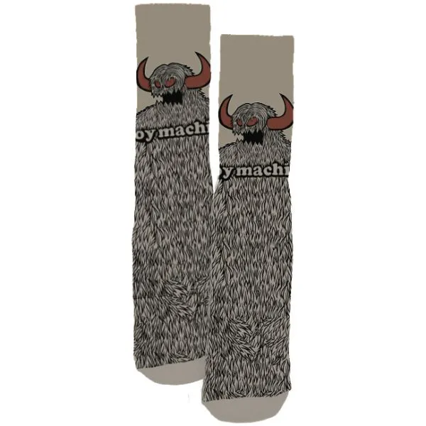 Toy Machine Furry Monster Socks - Tan