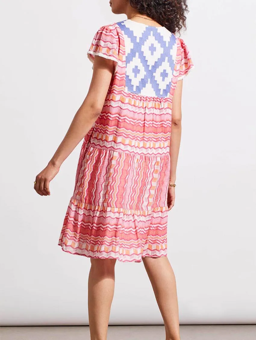 Tribal Short Sleeve Dress