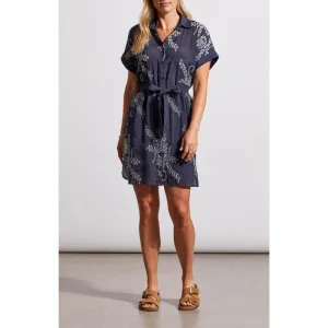 Tribal Short Sleeve Front Dress w/ Lining