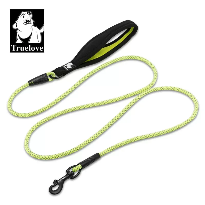 TrueLove Rope Dog Leash - Reflective and Soft Neoprene Comfort Handle TLL2571