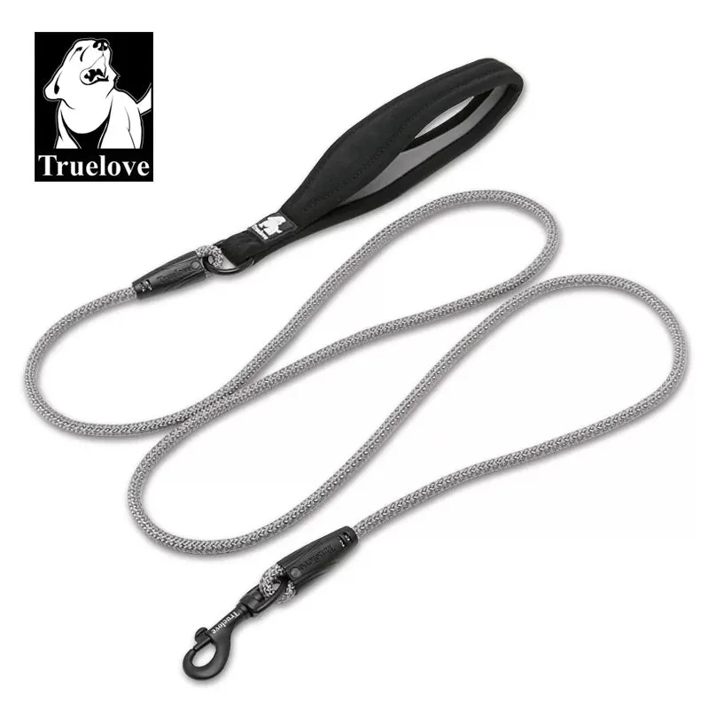 TrueLove Rope Dog Leash - Reflective and Soft Neoprene Comfort Handle TLL2571