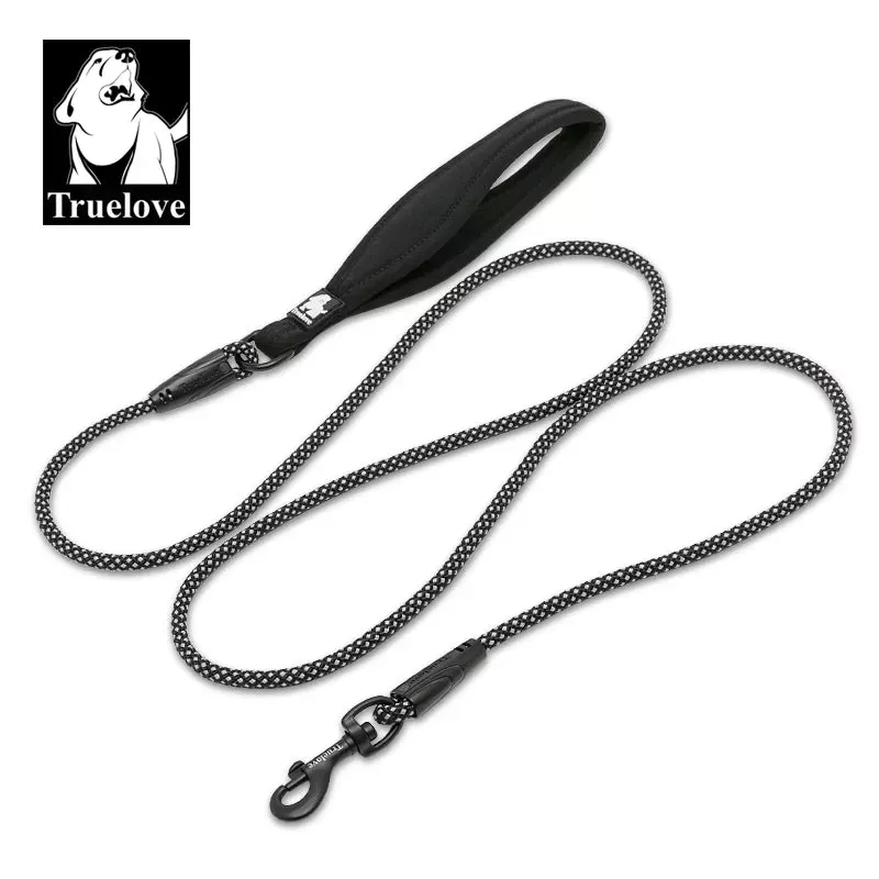 TrueLove Rope Dog Leash - Reflective and Soft Neoprene Comfort Handle TLL2571