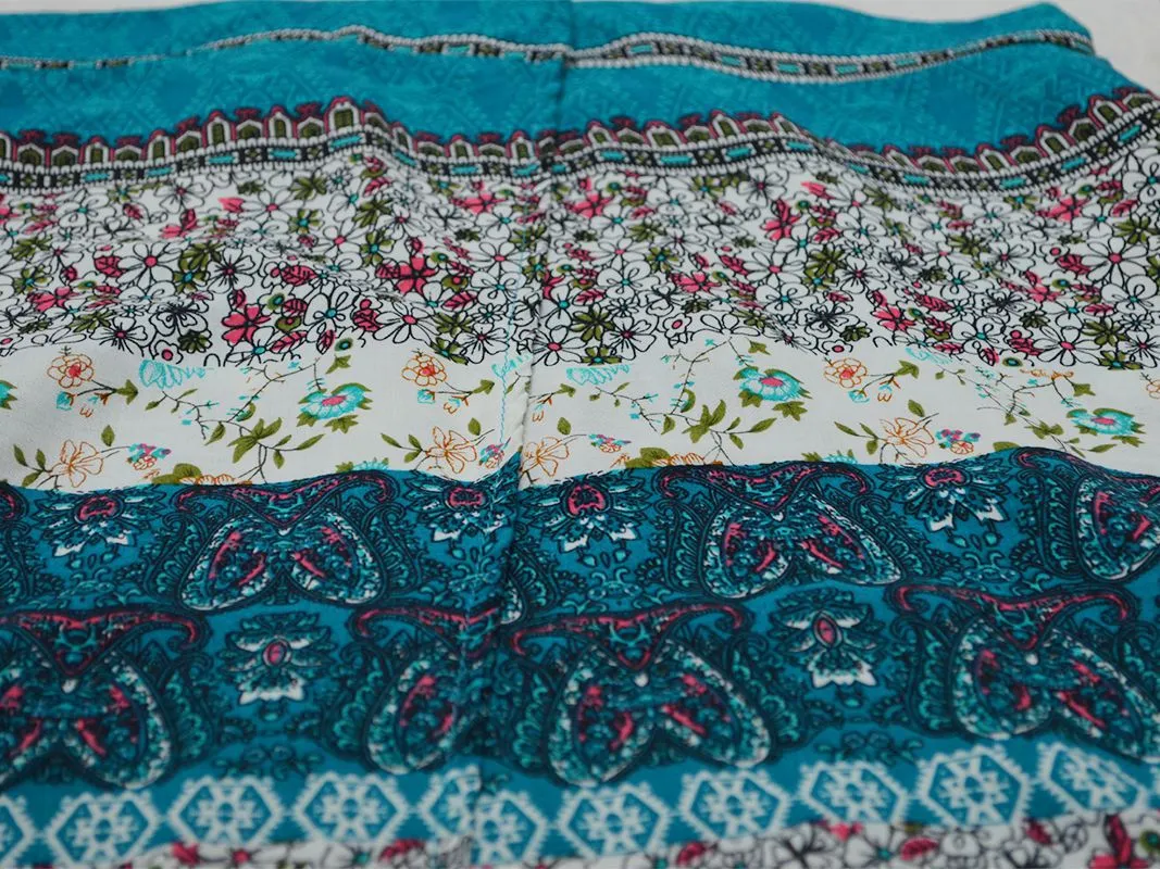 Tube Top Printed Skirt Beach Set