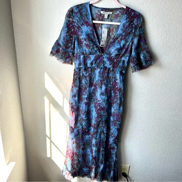 Urban Outfitters / NWT Florence Chiffon Printed Midi Dress