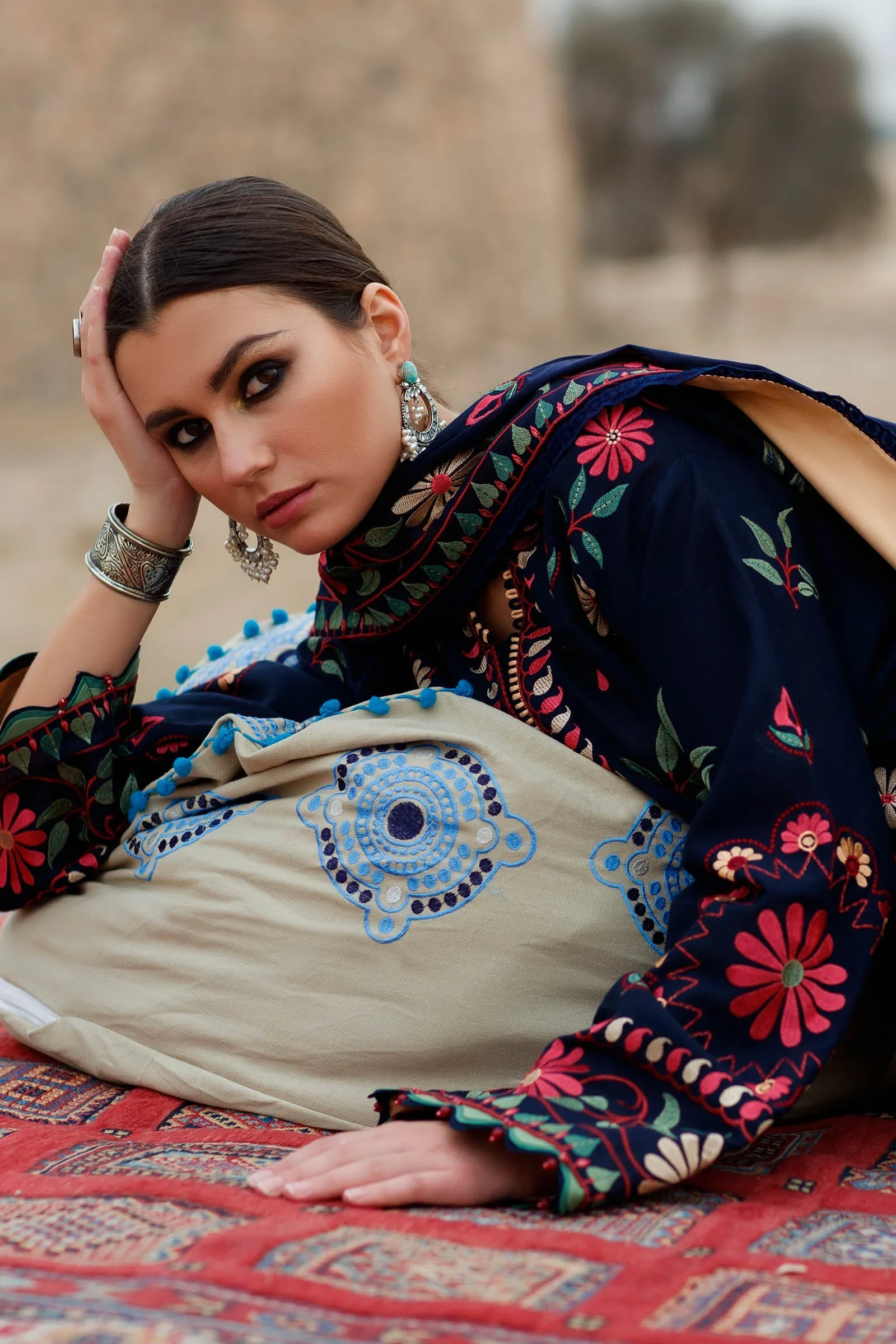URSIYA (ZL22-07 A) | Zaha Summer Lawn Collection 2022 | Unstitched Embroidered Lawn Suits