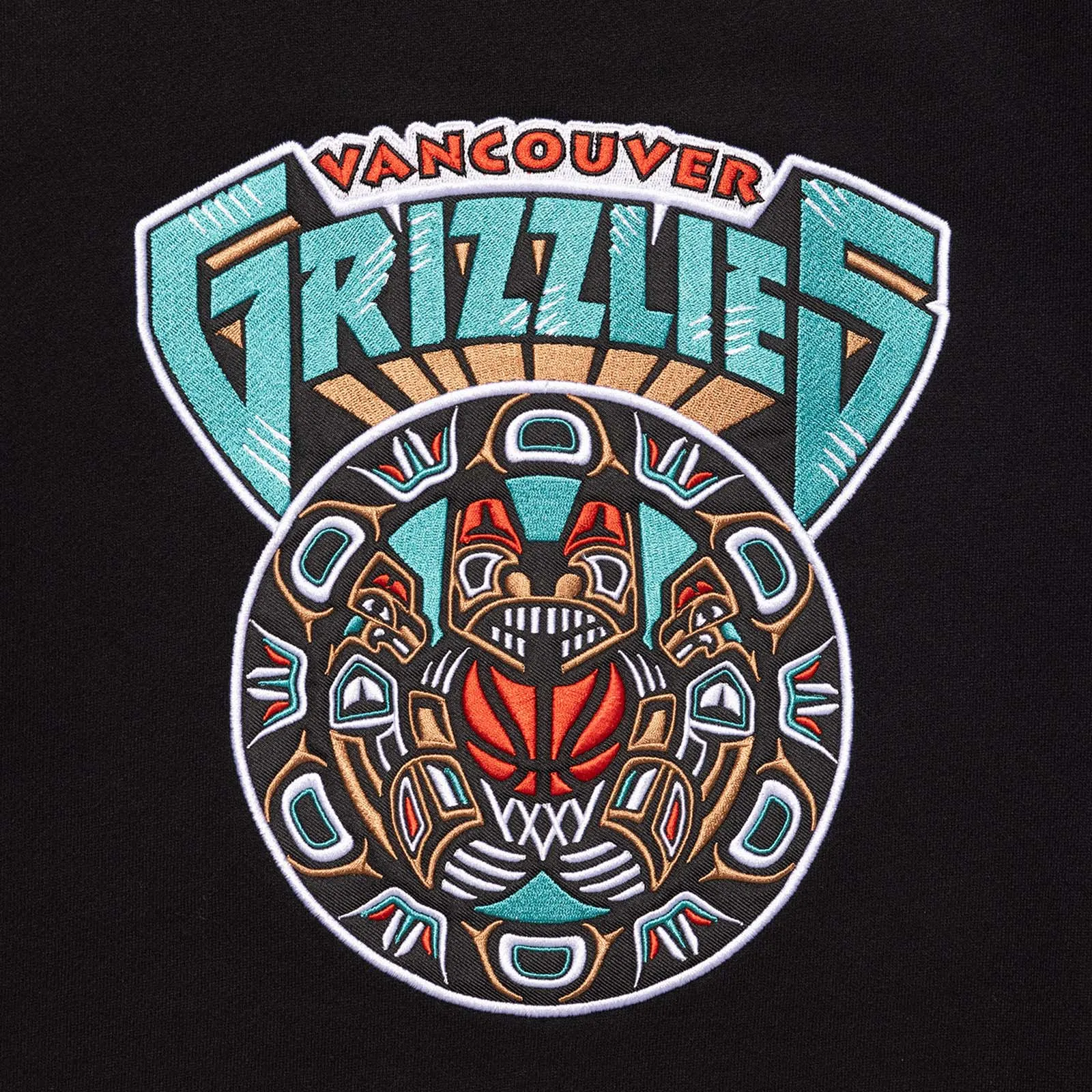 Vancouver Grizzlies Tribal Crew Sweatshirt - Black