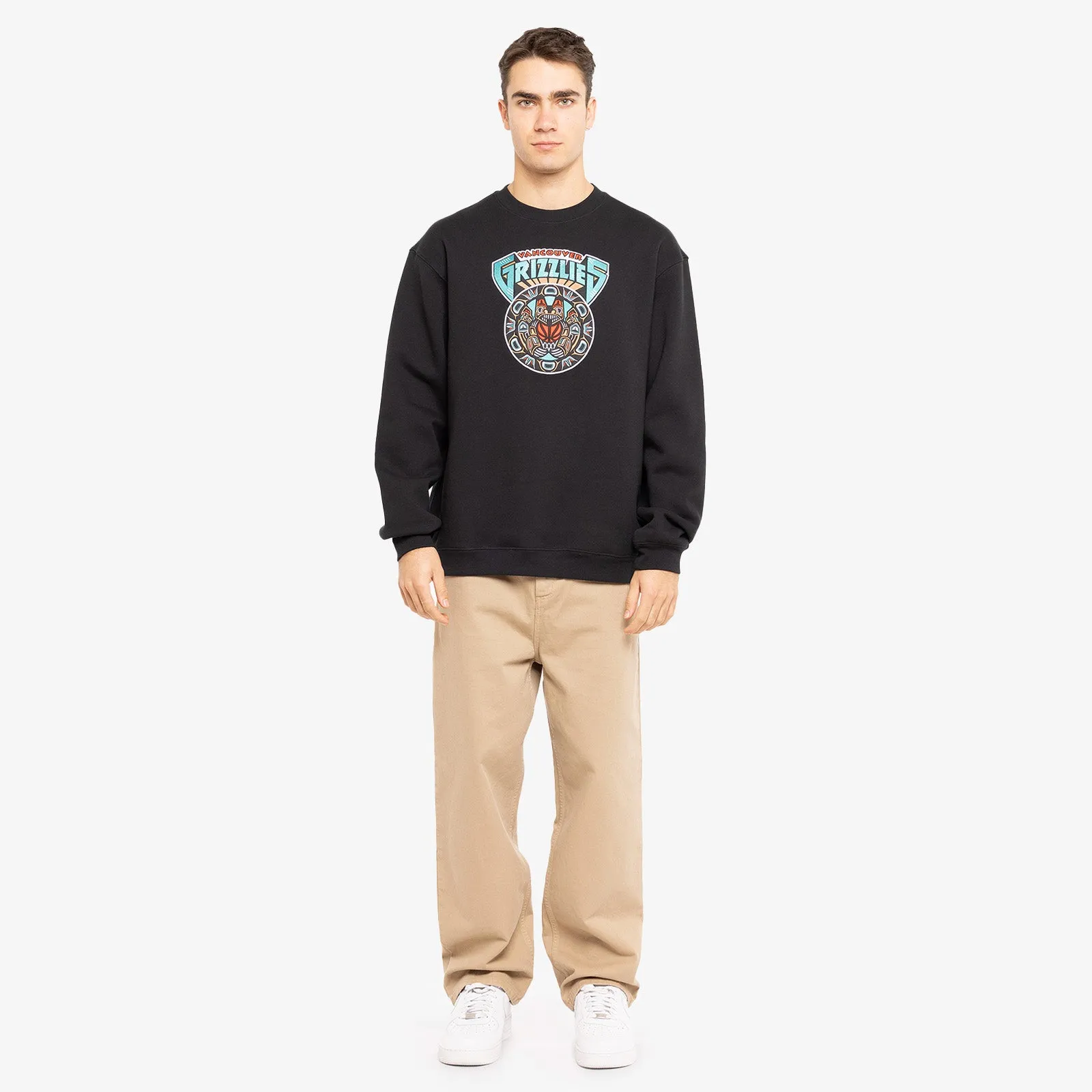 Vancouver Grizzlies Tribal Crew Sweatshirt - Black