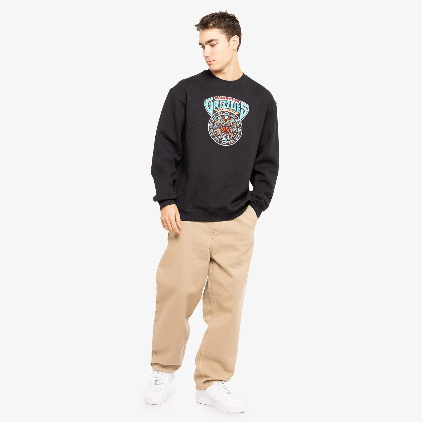 Vancouver Grizzlies Tribal Crew Sweatshirt - Black