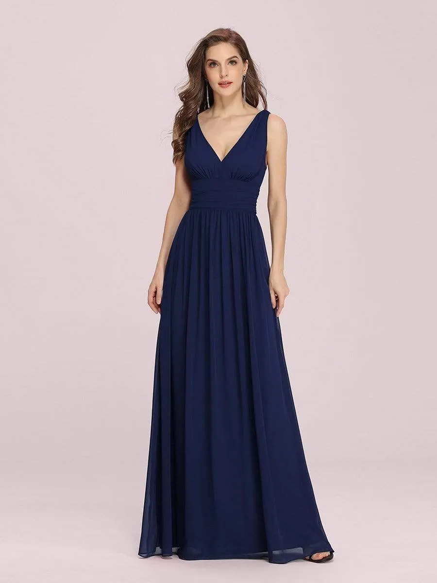 Veda navy blue classic chiffon bridesmaid dress Express NZ wide