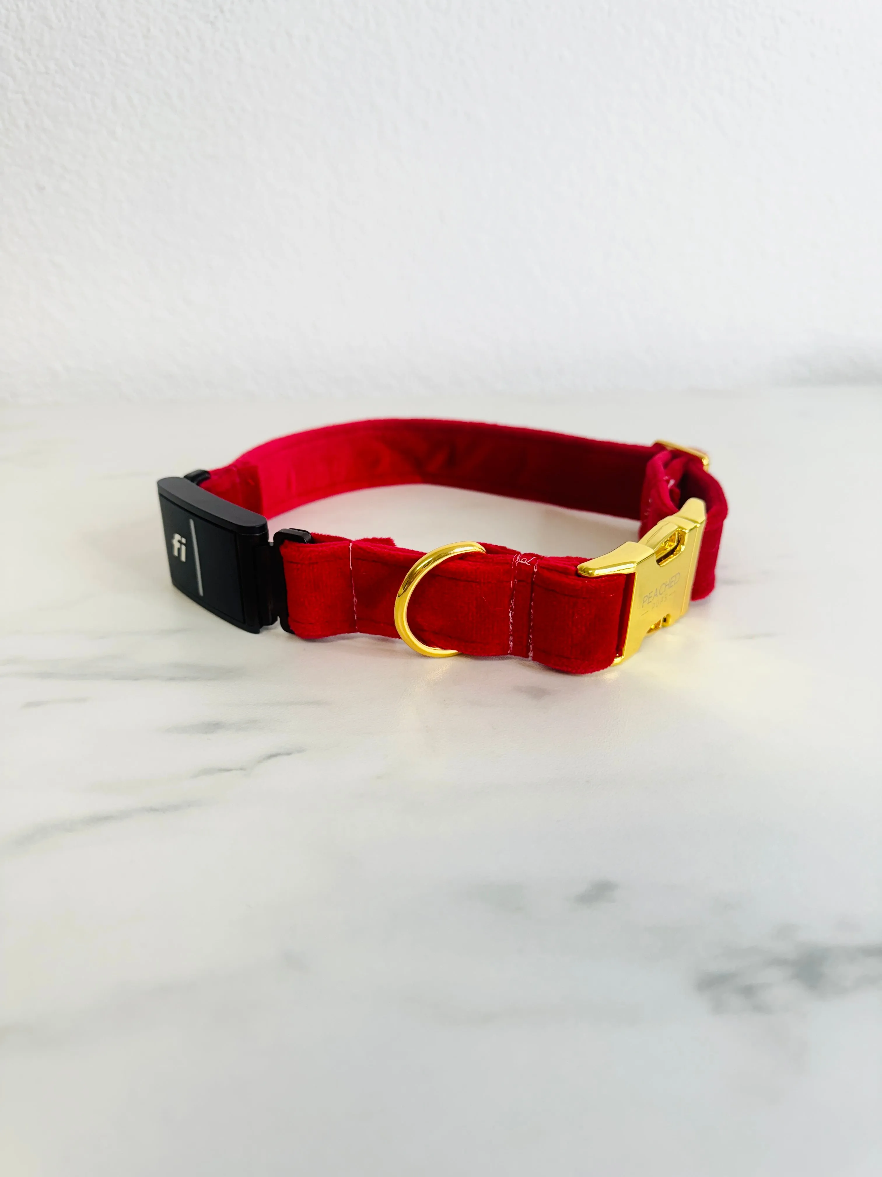 Velvet Red Fi Compatible Collar