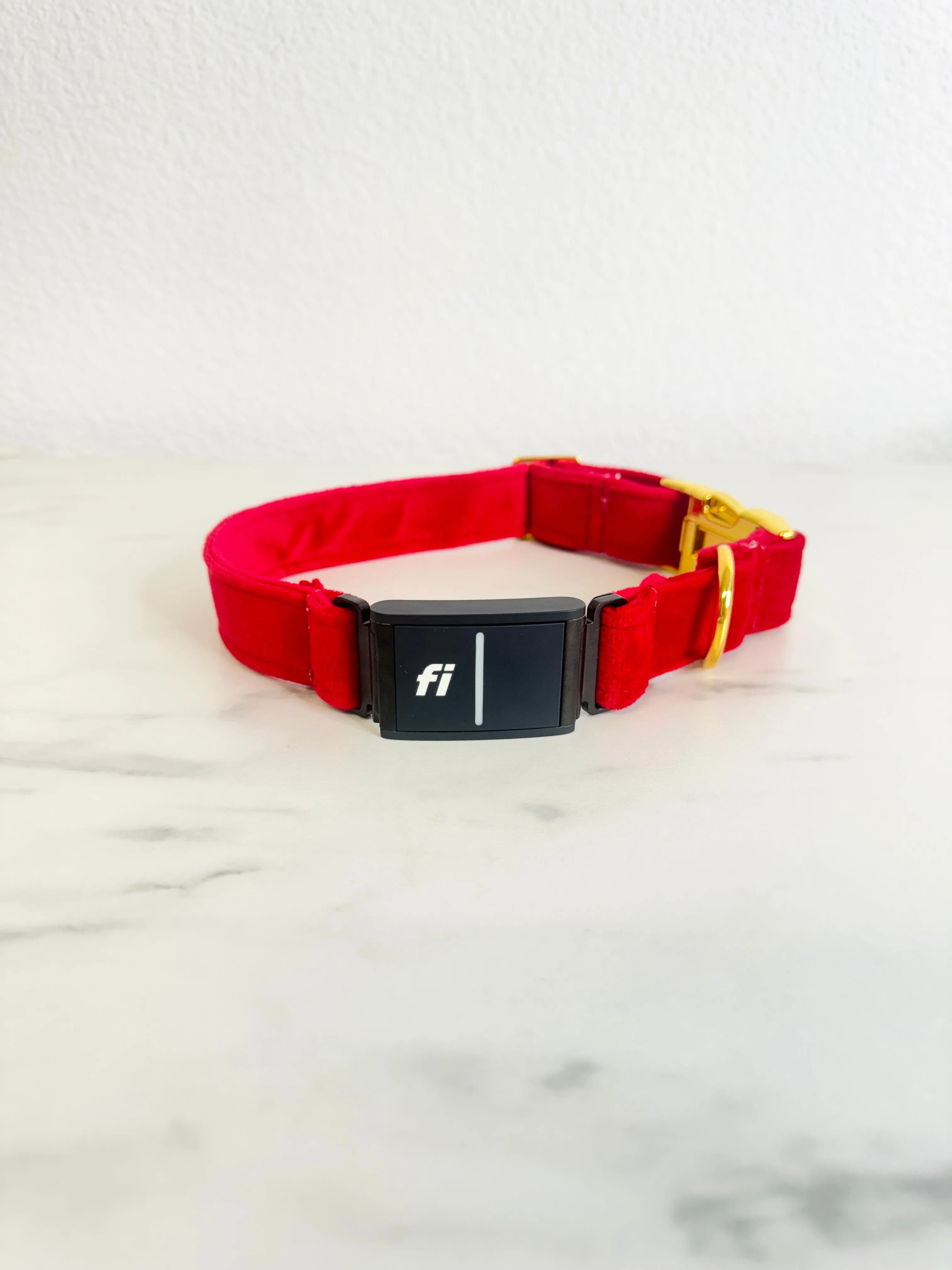 Velvet Red Fi Compatible Collar