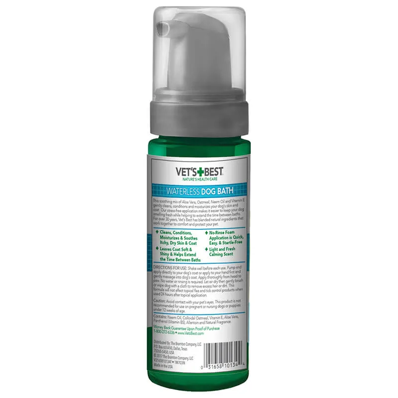 Vet's Best Quick Clean Waterless Dog Shampoo