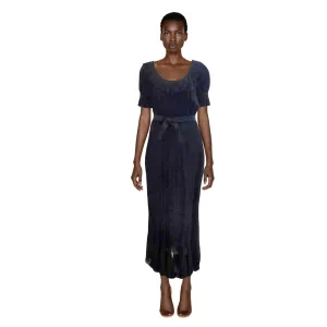Vintage Christian Dior 1974 Pleated Chiffon Gown | Size 27