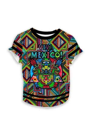 Viva Mexico Aztec Geometric Graphic T-Shirt