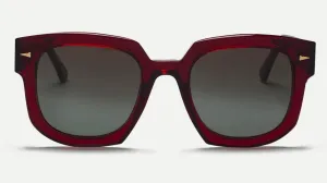 VIVIENNE-Burgundy / Green Gradient