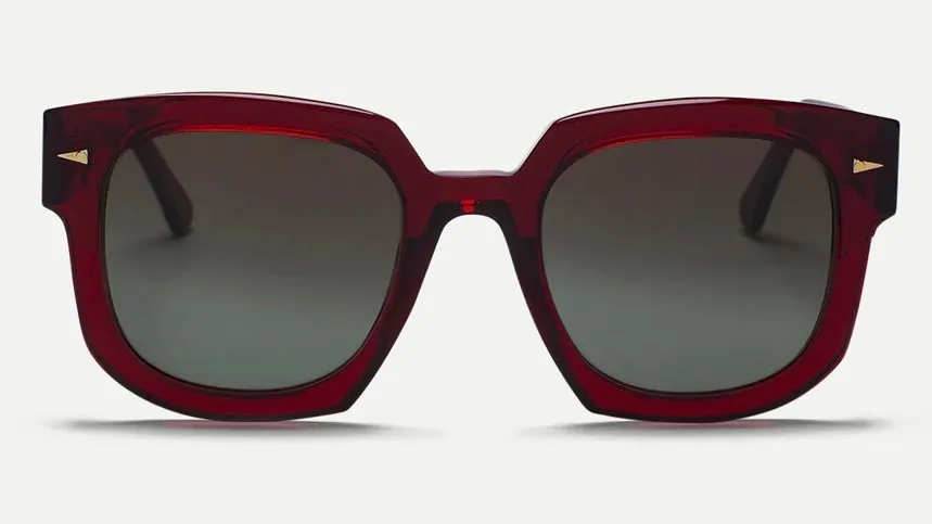 VIVIENNE-Burgundy / Green Gradient
