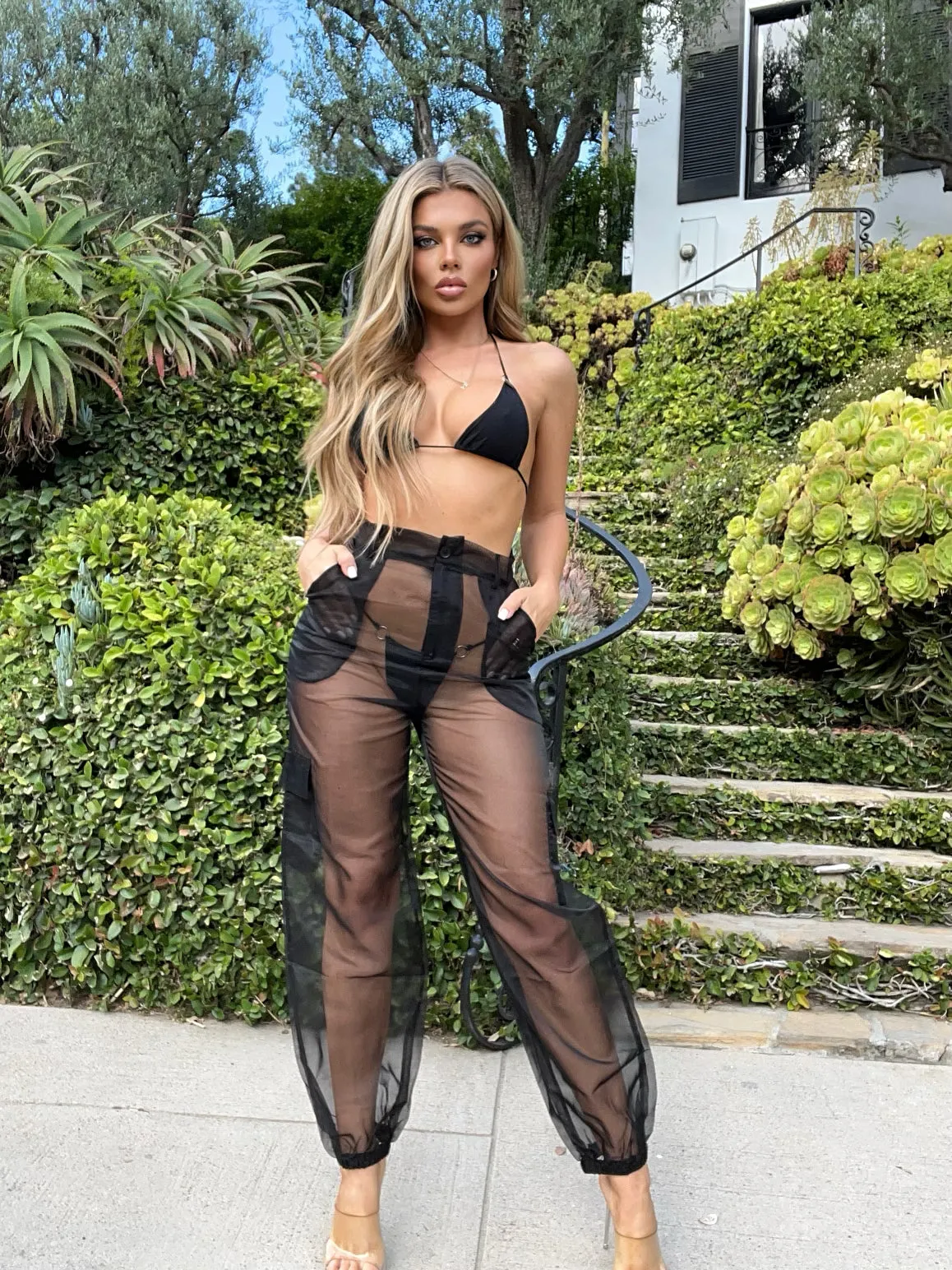 Watch Me Walk organza Pants