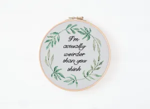 Weirder Cross Stitch Pattern #551