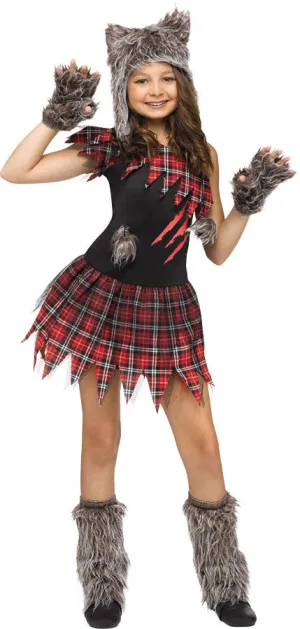 Wild Wolfie Child 12-14 Child Girls Costume
