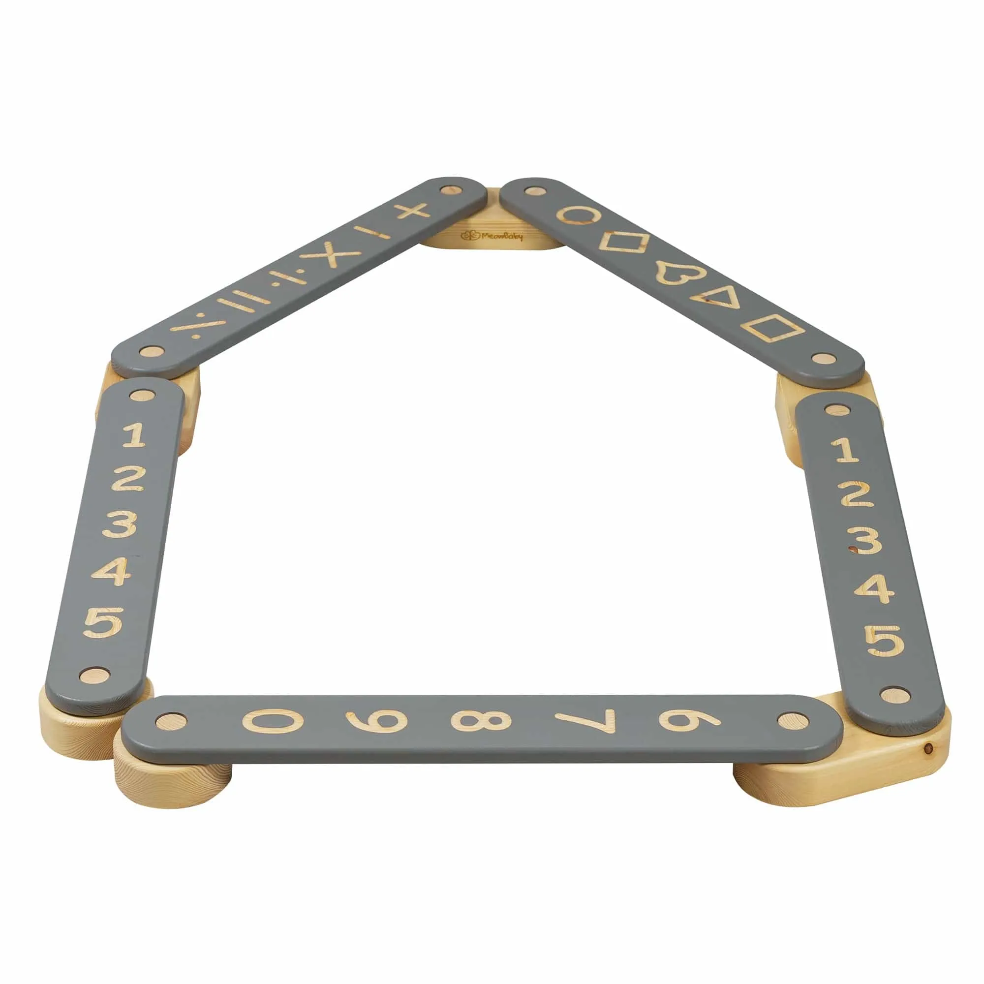 Wooden Balance Beam For Kids By Meowbaby - 5 Elements