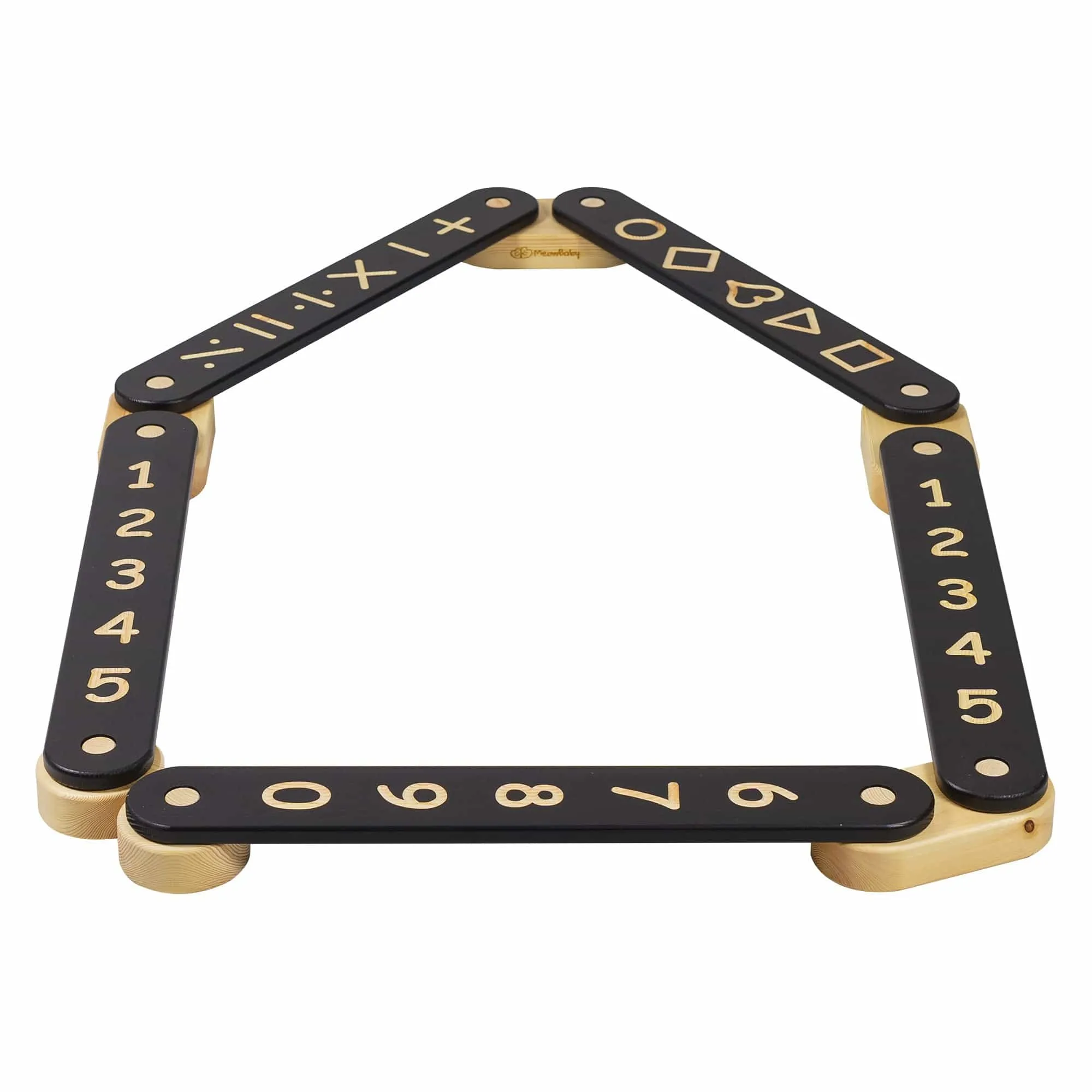 Wooden Balance Beam For Kids By Meowbaby - 5 Elements
