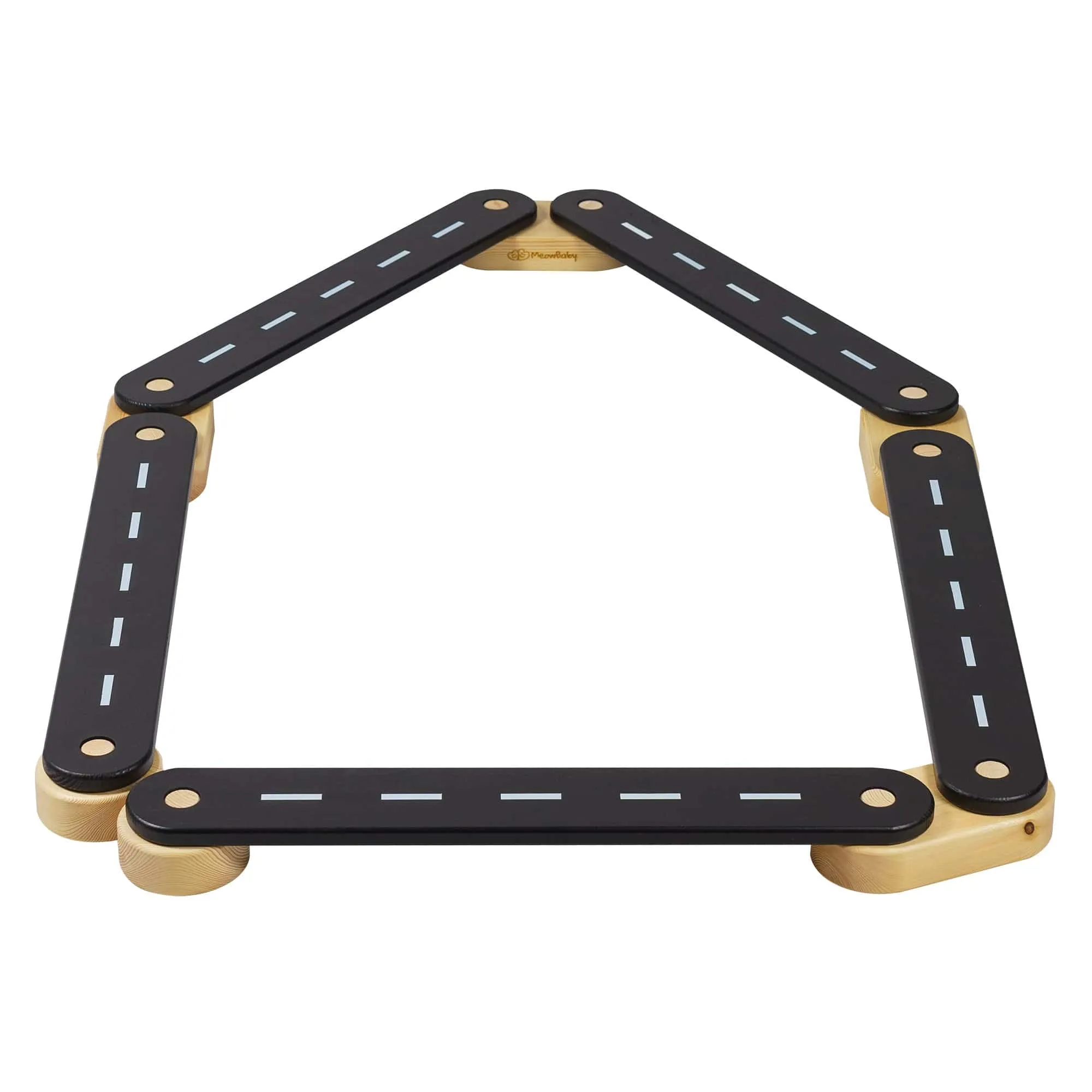 Wooden Balance Beam For Kids By Meowbaby - 5 Elements